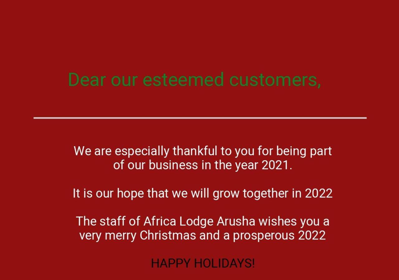 Africa Lodge Arusha Nkoaranga Exteriör bild